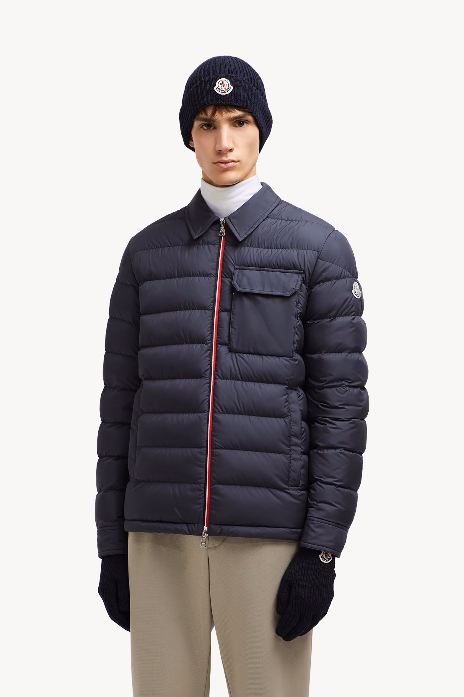 Gants en laine Mixte Bleu marine Moncler 2